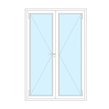 Porta 2 ante con serratura 126.2x241.5
