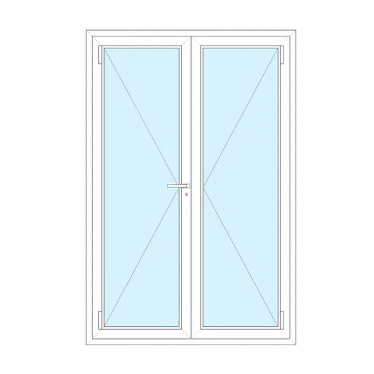 Porta 2 ante con serratura 126.2x241.5