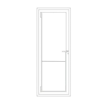 Pannello Pvc liscio bianco in massa 76.7x80