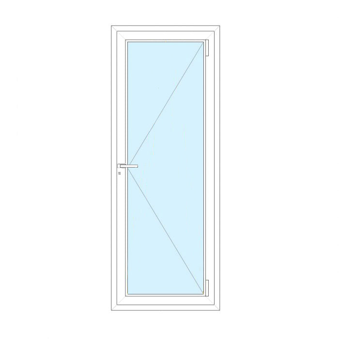 Porta con serratura in PVC 1 anta