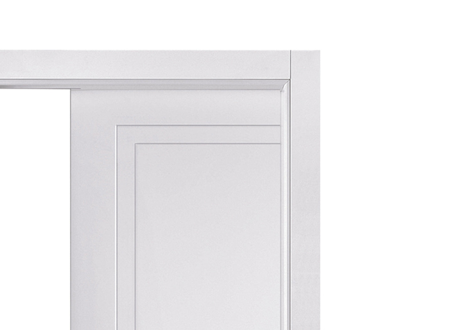 Porta 1 anta scorrevole interno muro TRENDY BIANCO LACCATO