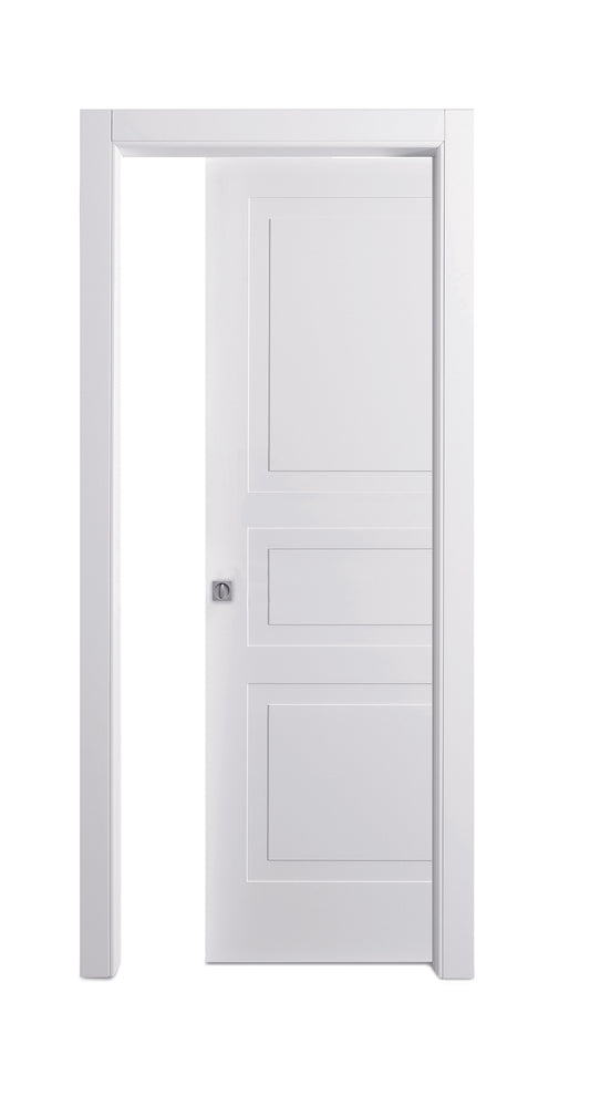 Porta da interno 1 anta scorrevole interno muro TRENDY BIANCO LACCATO