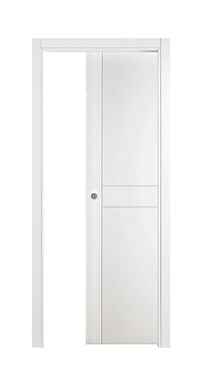 Porta da interno 1 anta scorrevole interno muro SUITE PRO BIANCO LACCATO