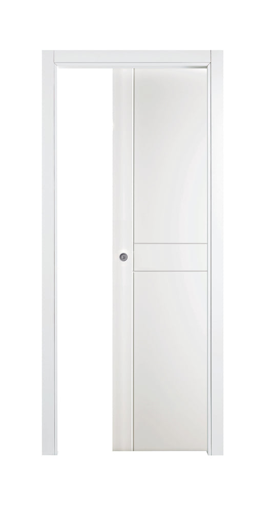 Porta da interno 1 anta scorrevole interno muro SUITE PRO BIANCO LACCATO