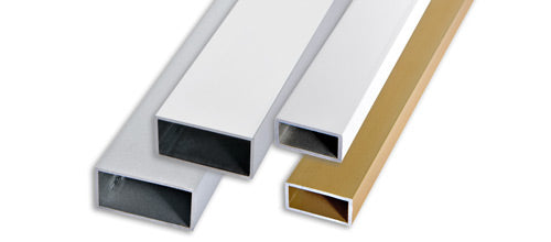 Profilo tubolare alluminio mm 50x20x2100 colore Ral