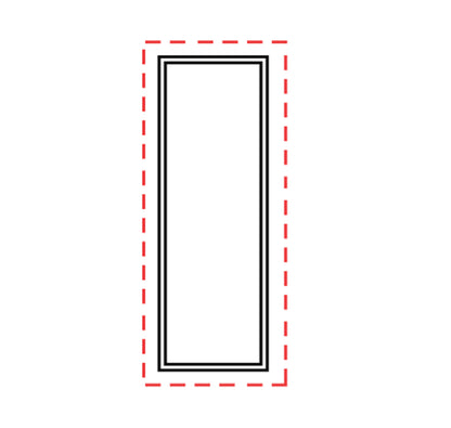 Profilo tubolare alluminio mm 50x20x2100 colore Ral