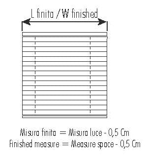 Veneziana da interno spessore 15 mm per finestra dimensione grande